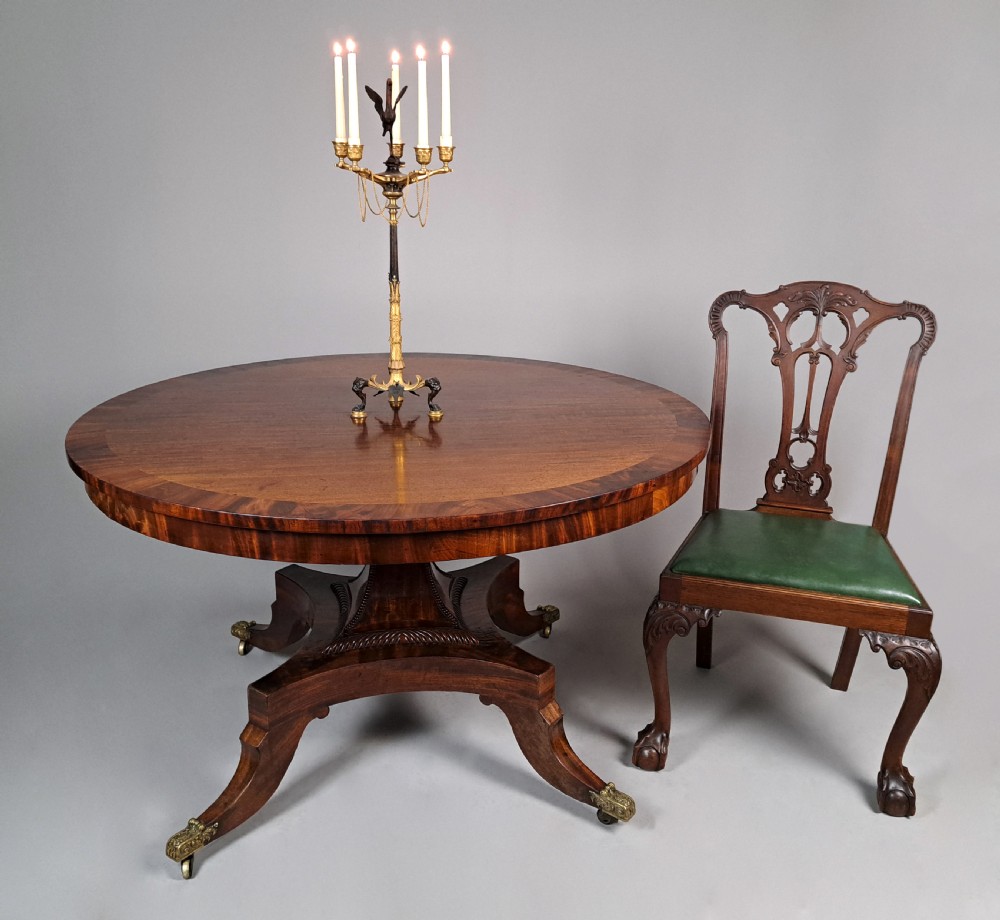 Finest Quality George III Circular Dining Table c. 1820 View II