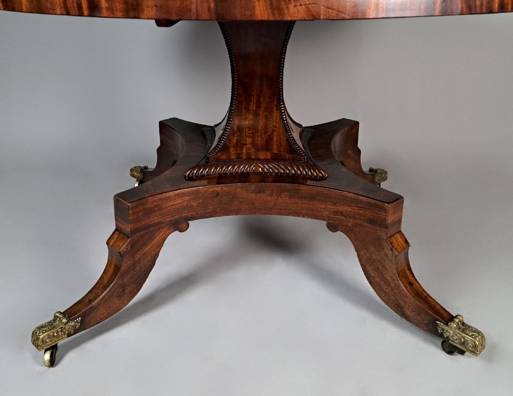 Finest Quality George III Circular Dining Table c. 1820 View III