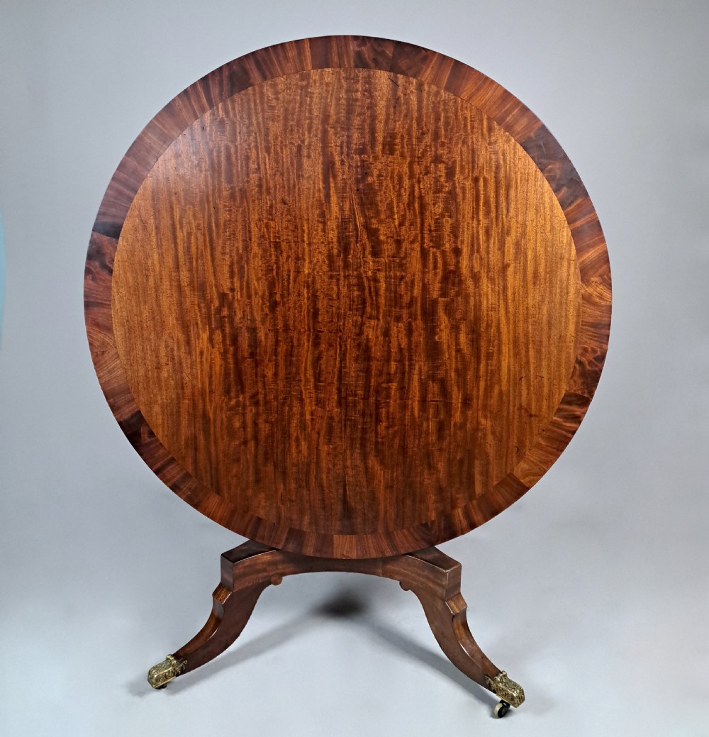 Finest Quality George III Circular Dining Table c. 1820 View V