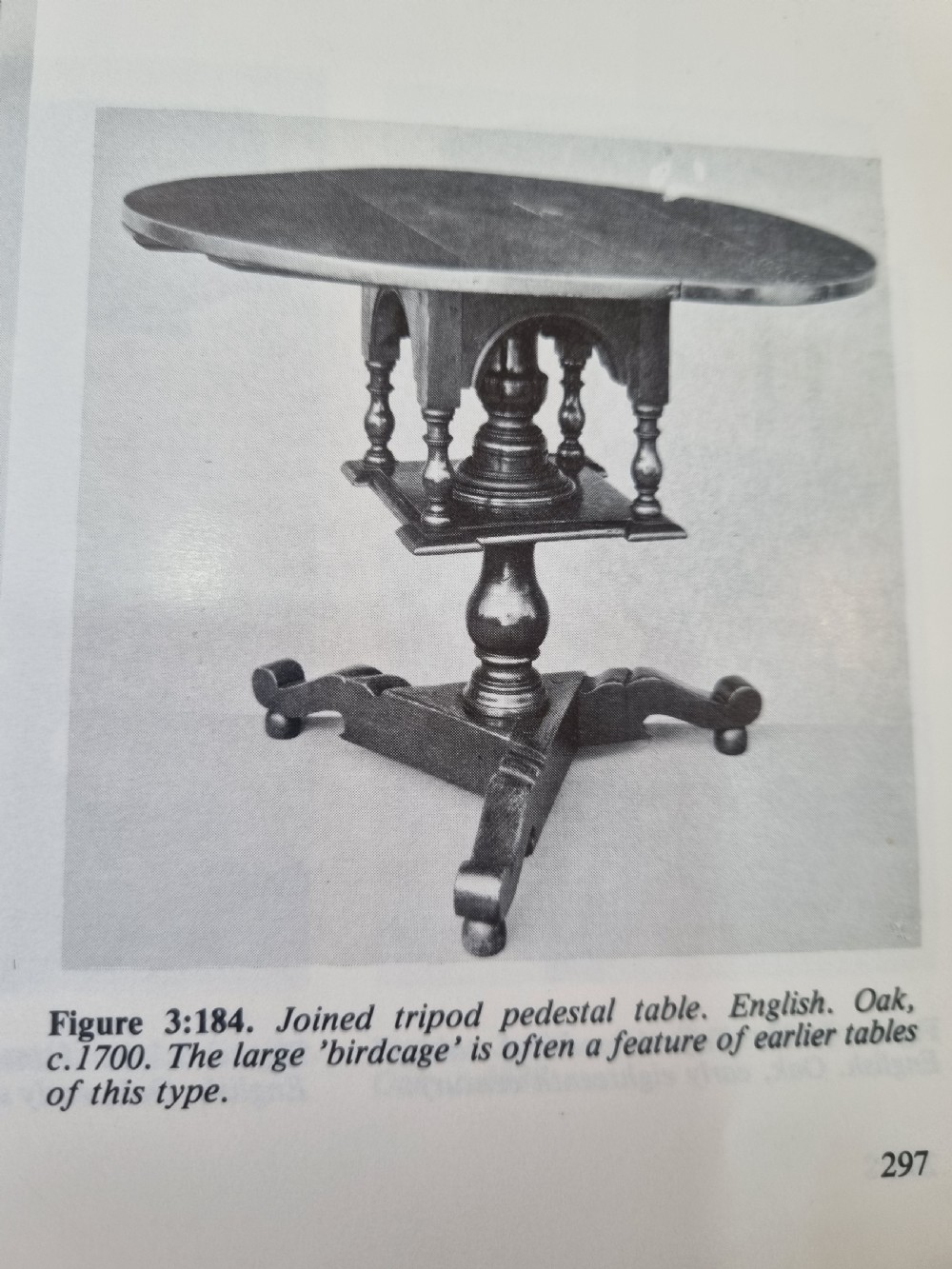 Rare Charles II Period Oak Pillar Table c. 1660 View IV