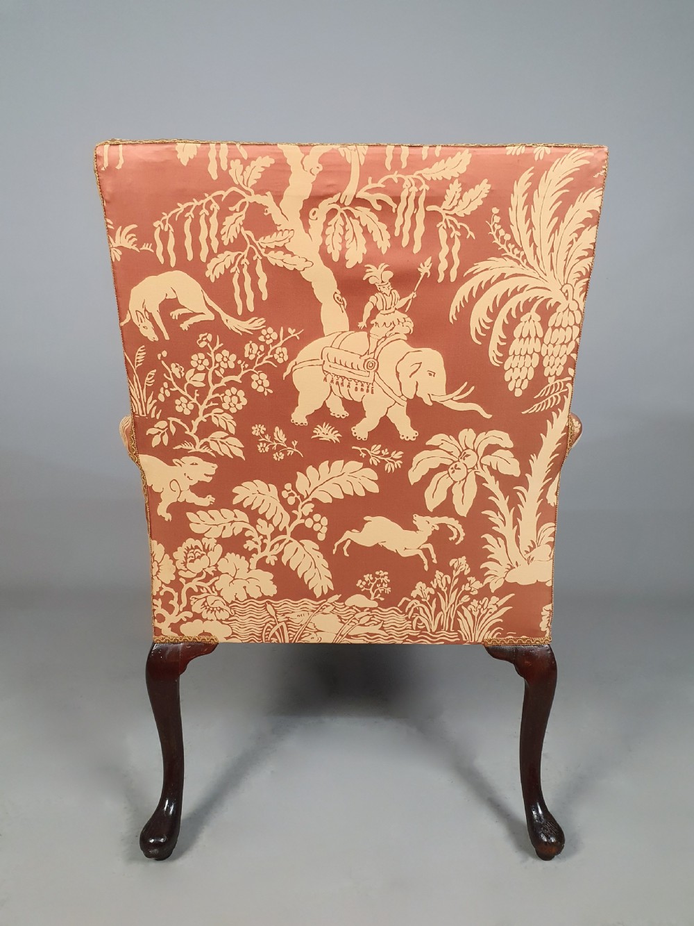 Irish George III Mahogany Gainsborough Chair View V