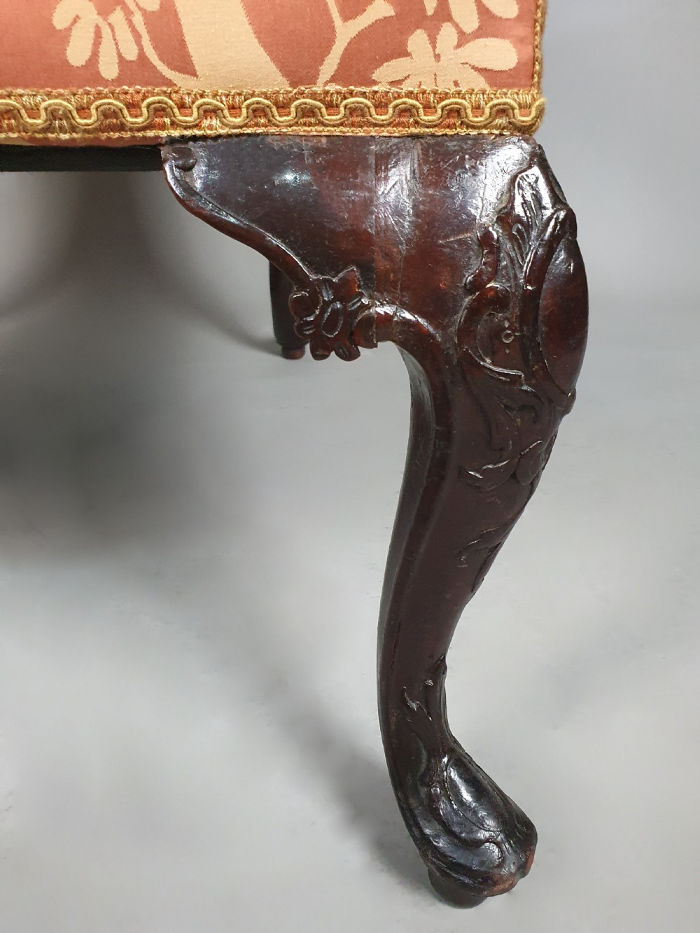 Irish George III Mahogany Gainsborough Chair View VIII