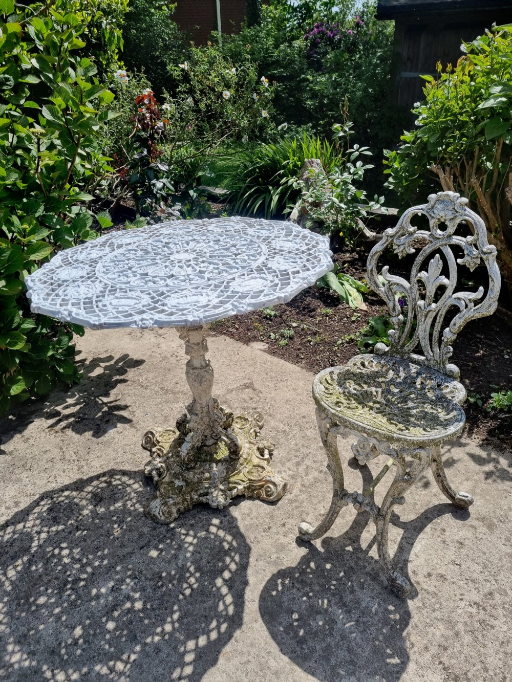 Victorian Cast Iron Zodiac Table by Falkirk Iron Works c. 1880 View VIII