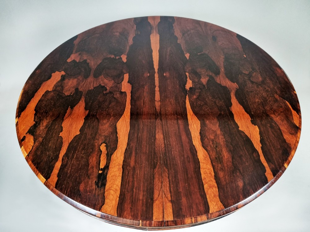 Rare and Beautiful Coromandel Circular Dining Table  c. 1865 View II