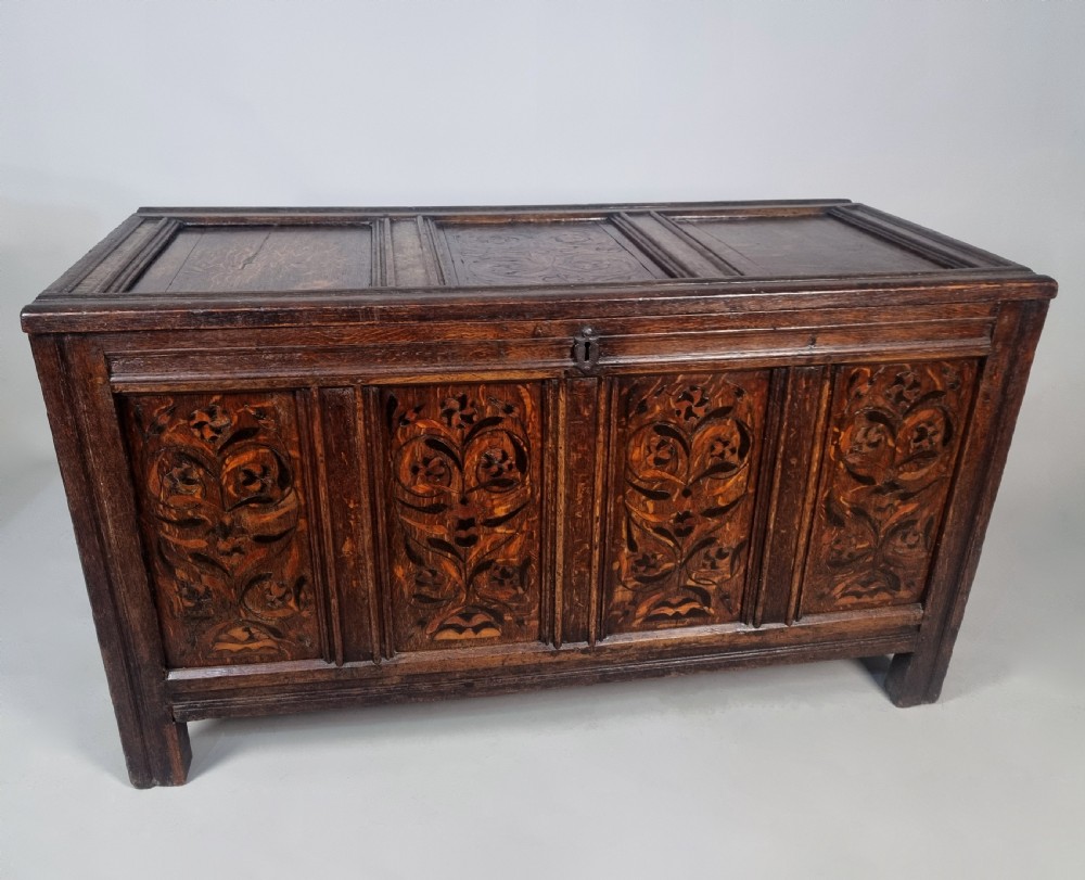17th Century Marquetry Chest Dated 1658