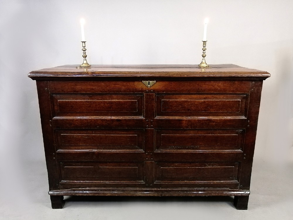 17th Century Welsh Oak Coffer with Superb Patina and Provenance c. 1680