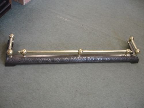 Victorian Iron & Brass Fender