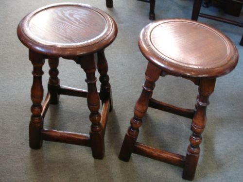 Pair of Oak Stools