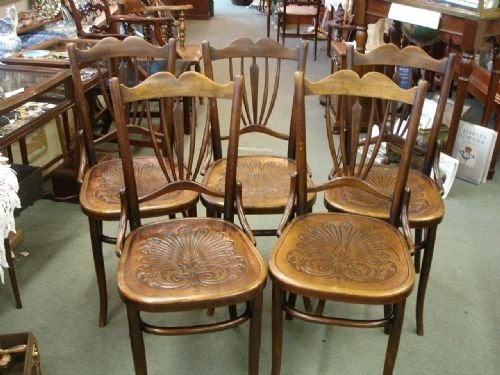 Set of Five Bentwood Chairs