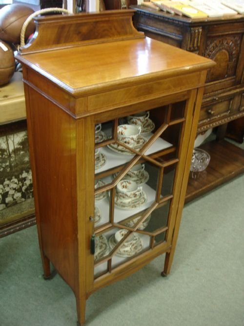 Inlaid Edwardian Display Cabinet