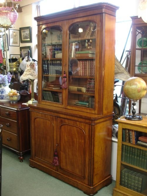 Victorian Mahogany 4 Door Bookcase