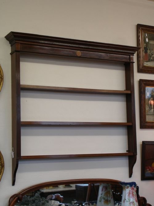 Quality Mahogany Inlaid Wall Rack