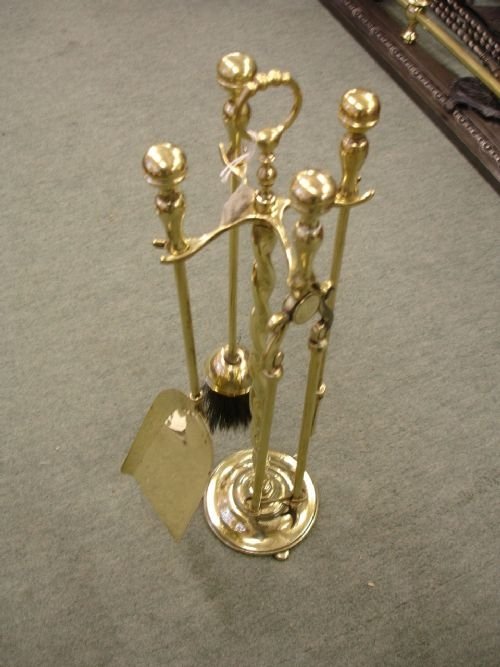 Quality 4 Piece Brass Companion Set
