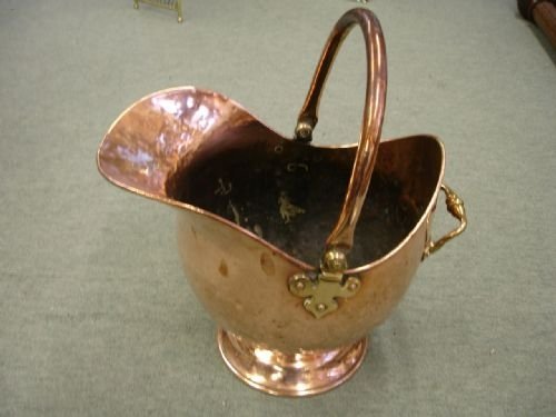 Victorian Copper Coal Helmet