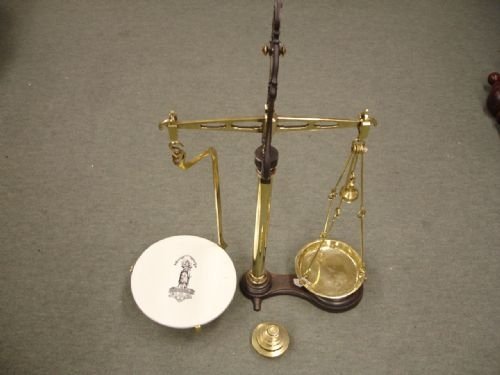 Victorian Cast Iron & Brass Dairy Scales