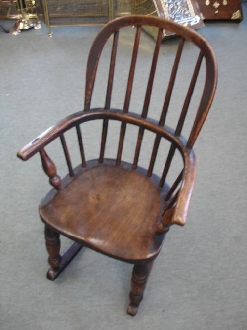 Early Victorian Childs Windor Rocker