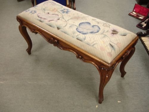 Victorian Mahogany Long Stool
