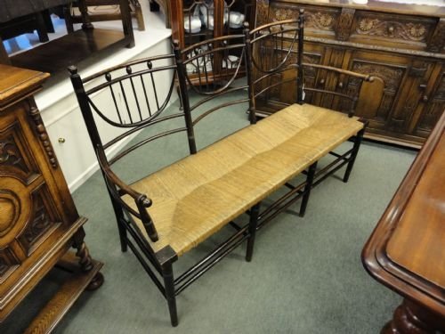 Arts & Crafts 3 Seater Settee.