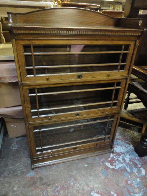 Oak 3 Piece Stacking Lebus Bookcase