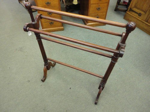 Victorian Mahogany Towel Rail