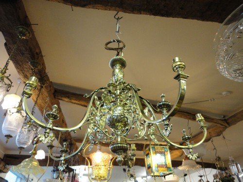 Super Victorian Brass Light Fitting