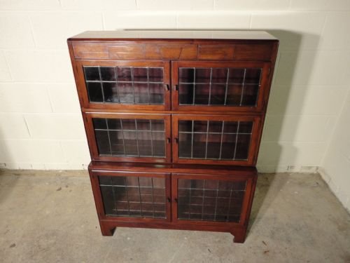 Art Deco Mahogany Stacking Bookcase