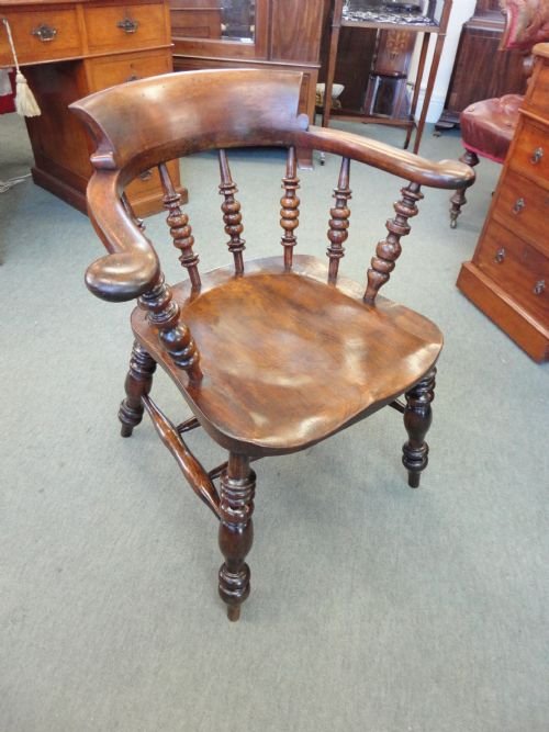 Victorian Smokers Bow Armchair