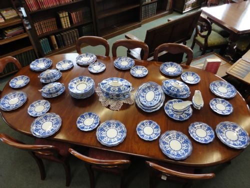 Victorian "Flo Blue" Dinner Service