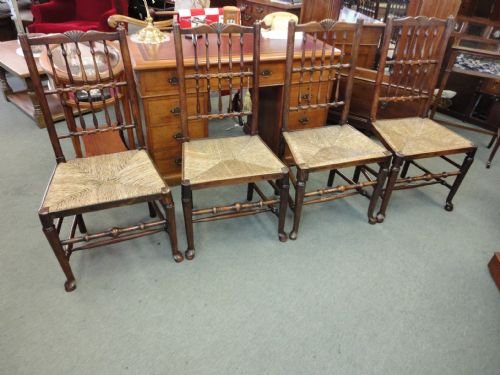 4 Spindle Back Chairs.
