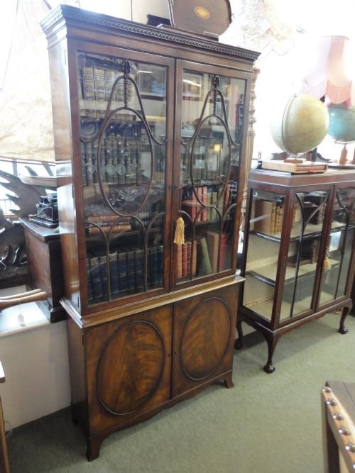 Mahogany Glazed Bookcase