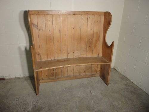 Victorian Pine Settle