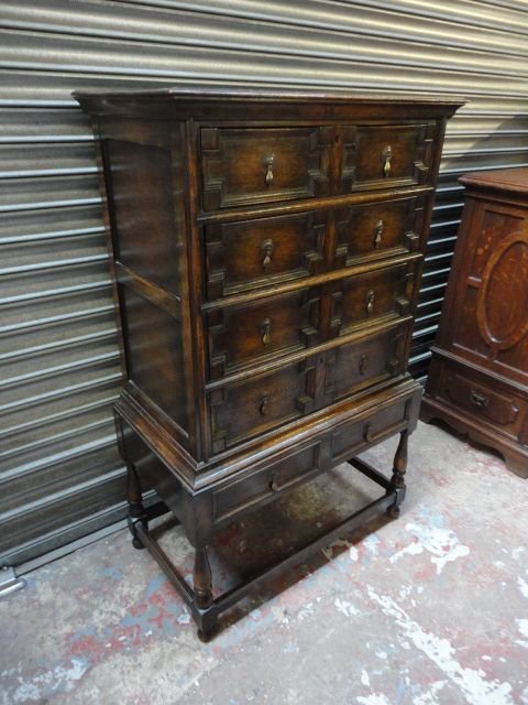 Oak Chest on Stand
