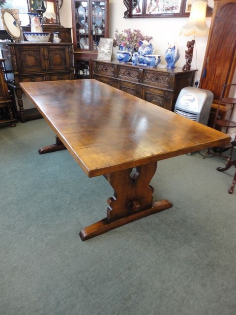 Quality Oak Refectory Table