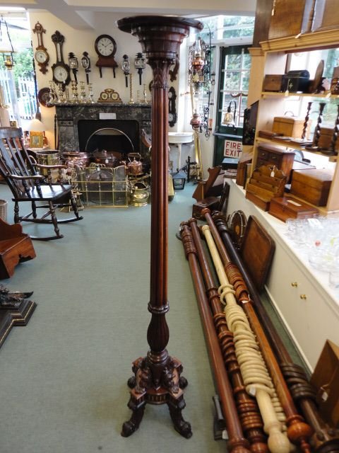 Victorian Mahogany Torchiere