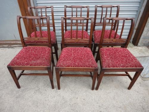 Set of 6 Victorian Mahogany Chairs