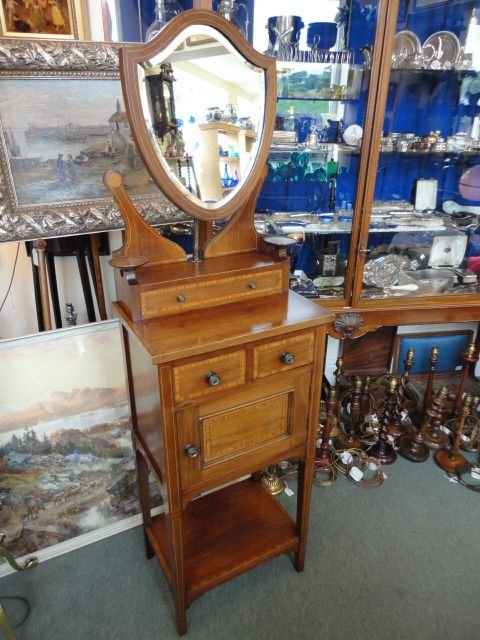 Inlaid Mahogany Dressing Chest