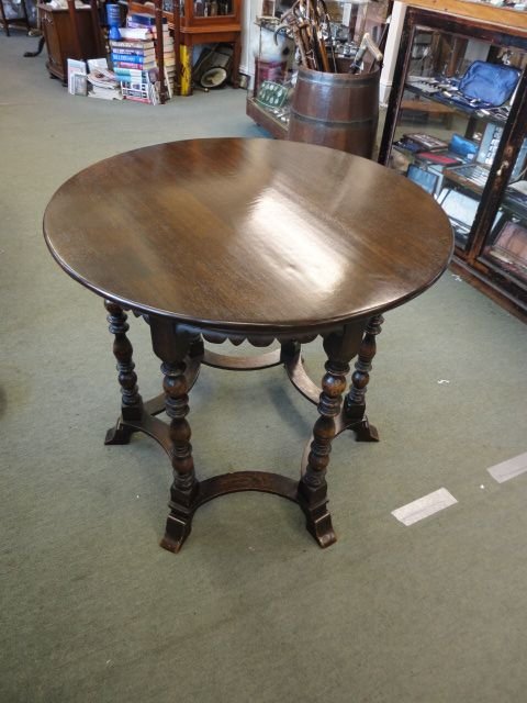 Quality Oak 6 Leg Centre Table