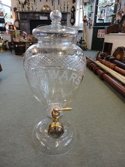 Victorian Dewars Whiskey Flagon