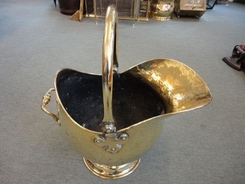 Victorian Brass Coal Helmet
