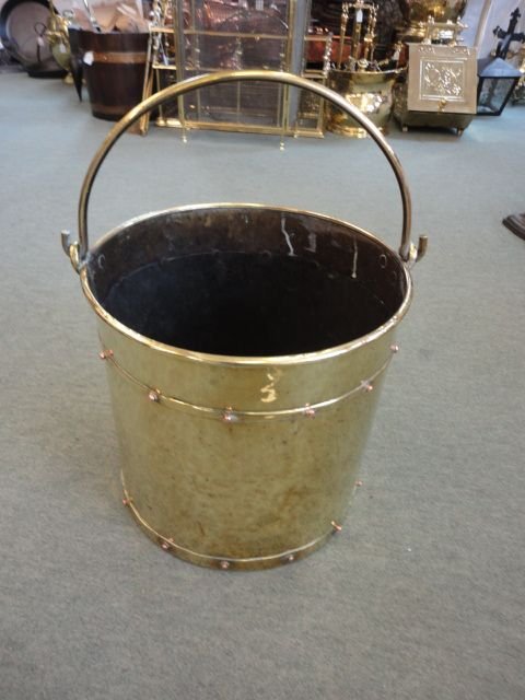 Victorian Brass Coal Bucket