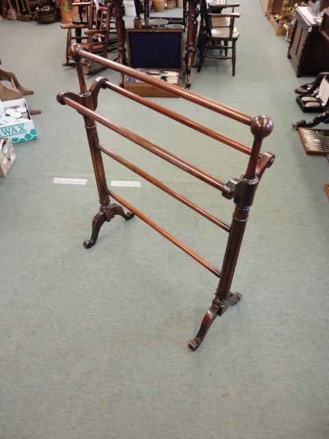 Victorian Mahogany Towel Rail