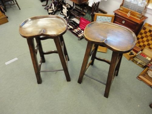 Pair of Oak Stools