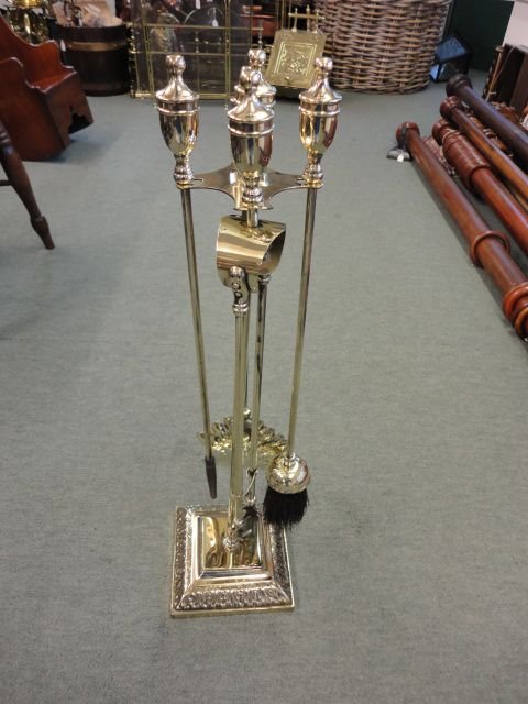 Brass Fire Companion Set