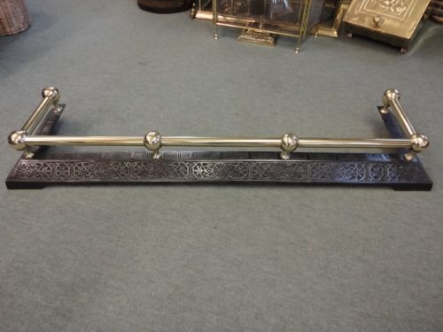 Victorian Iron & Brass Fender