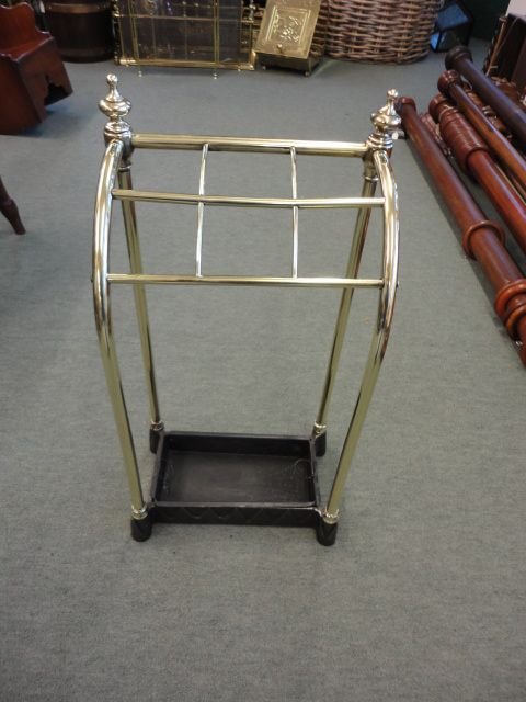 Victorian Brass Waterfall Stick Stand