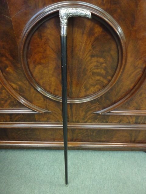 Silver Horse Racing Walking Stick