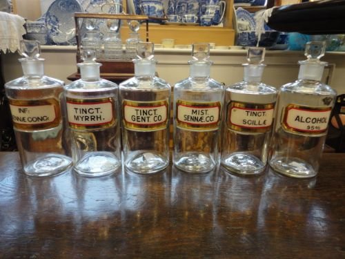 Victorian Chemist Jars