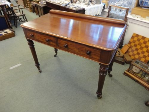 Victorian 2 Drawer Mahogany Writing Table