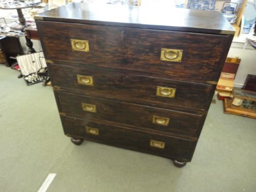 Secretaire Campaign Chest of Drawers