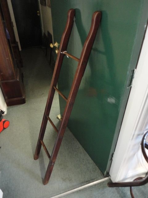 Victorian Mahogany Library Ladder
